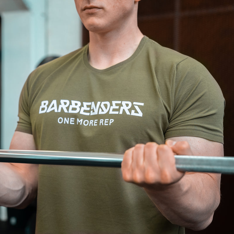 Barbenders Muscle Tee - Olive Green