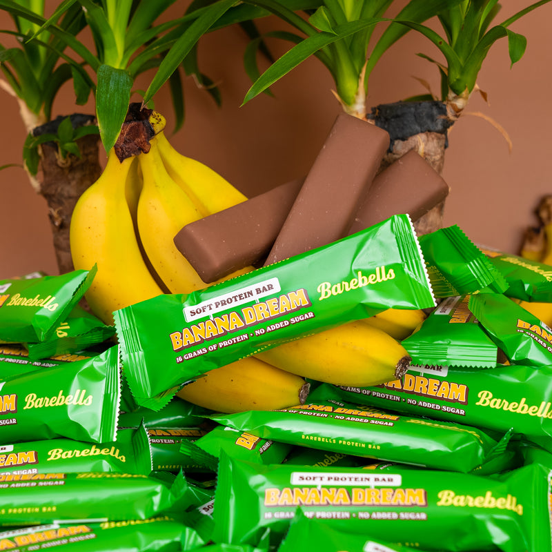 Barebells Protein Bar Banana Dream - Køb her! Barebells Protein Bar Banana Dream - Køb her!