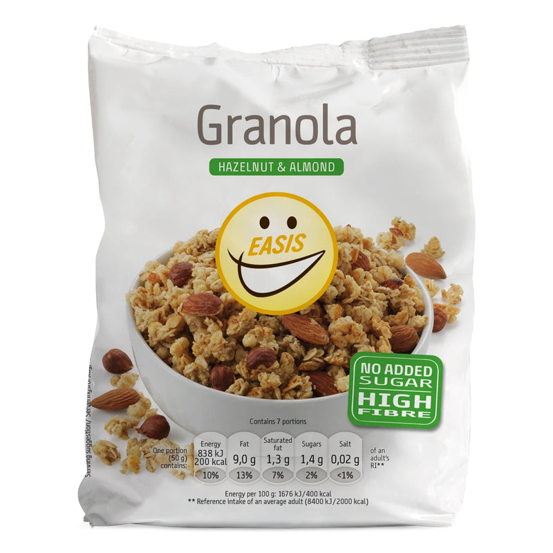 EASIS Morgenmad (350g) - Granola med hasselnødder og mandler