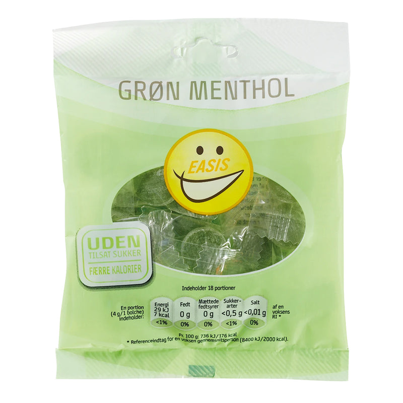 EASIS Bolsjer (70g) - Grøn Menthol
