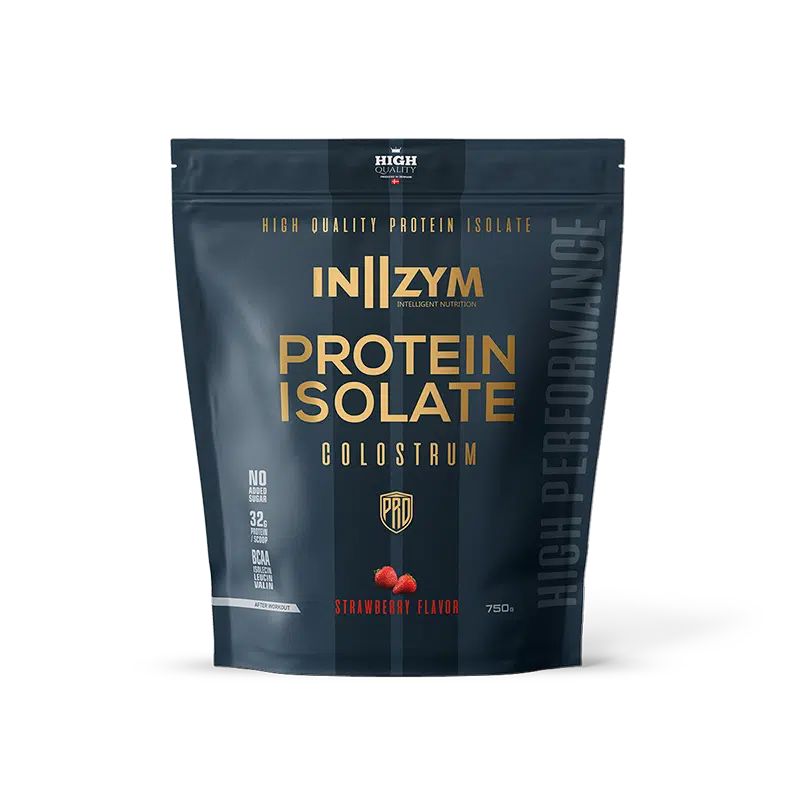 IN2ZYM Protein Isolate Colostrum - Strawberry (750g)