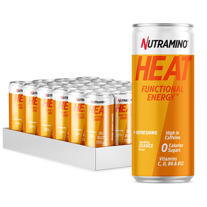 Nutramino HEAT (24x 330ml) - Orange - OBS! BEDST FØR 6/6-2026