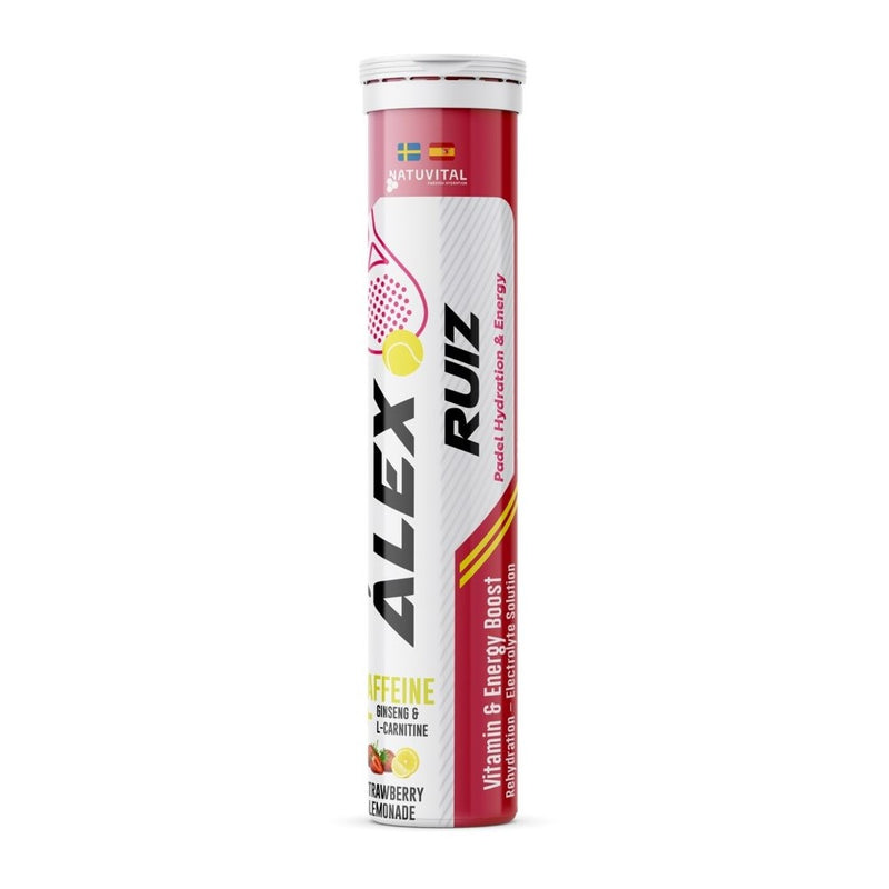 Natuvital Alex Ruiz Padel Hydration & Energy - Strawberry Lemon (20 stk)