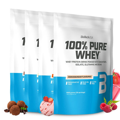 BioTechUSA 100% Pure Whey - Proteinpulver (6x1 kg) - MuscleHouse.dk