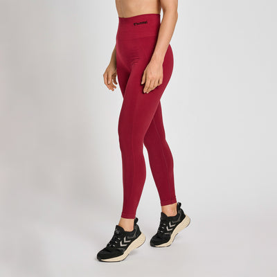 Hummel TIF Seamless High Waist Tights – Cabernet