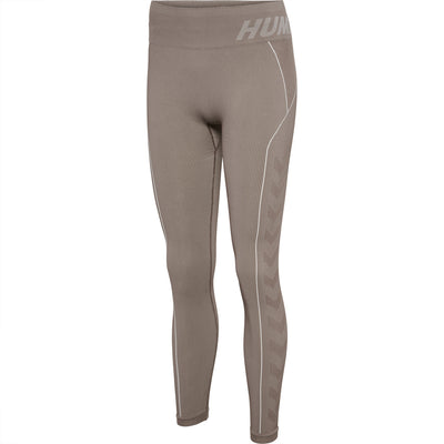 Hummel TE Christel Seamless MW Tights - Chateau Gray/Driftwood Melange