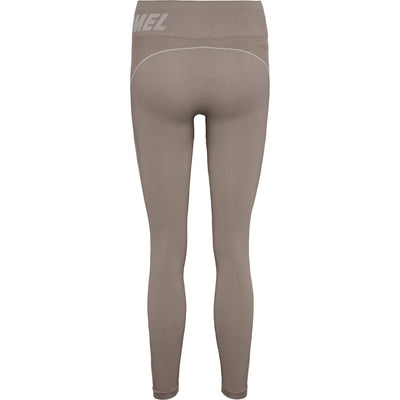 Hummel TE Christel Seamless MW Tights - Chateau Gray/Driftwood Melange