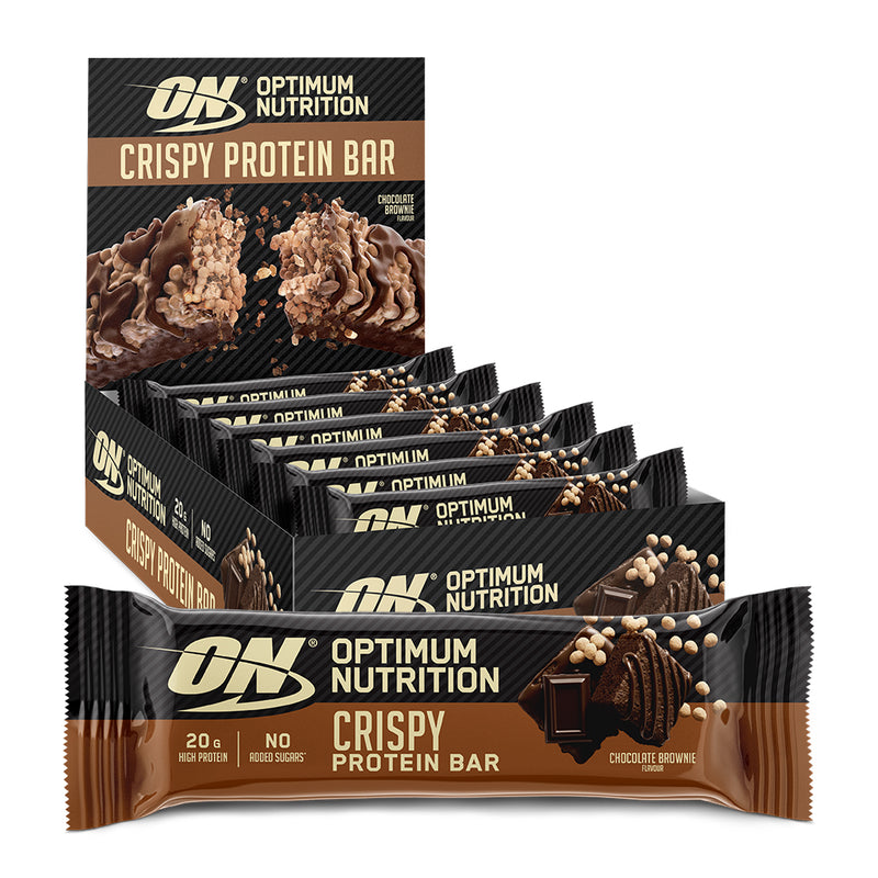 Optimum Nutrition Crispy Protein Bar - Chocolate Brownie (10x65g)