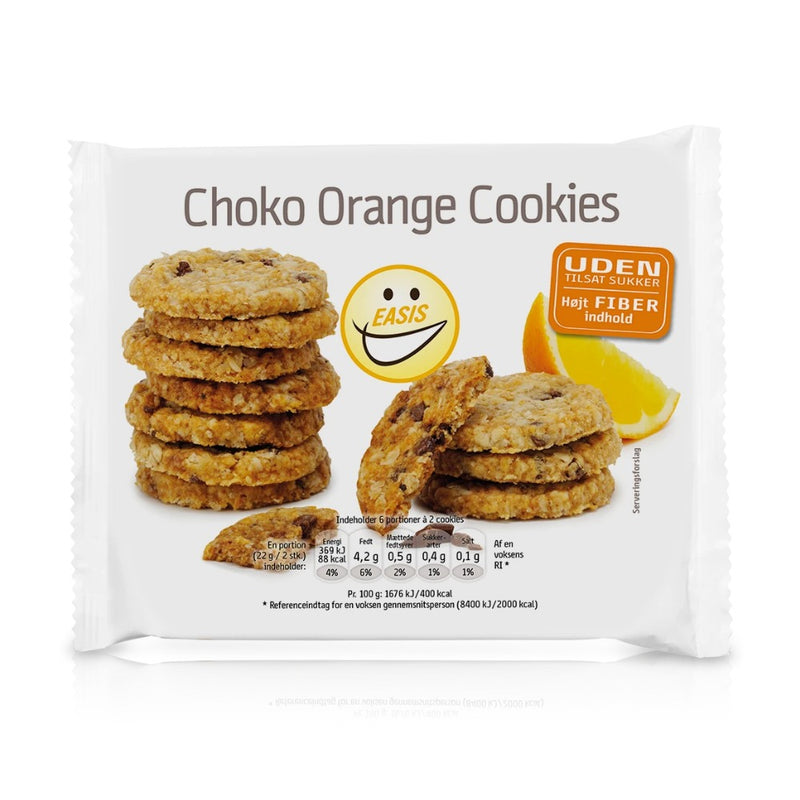 EASIS Choko Orange Cookies 132g - MuscleHouse.dk