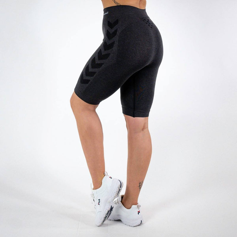 Hummel CI Seamless Cycling Shorts – Black Melange