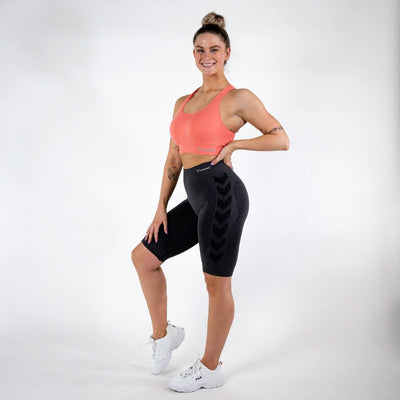 Hummel CI Seamless Cycling Shorts – Black Melange