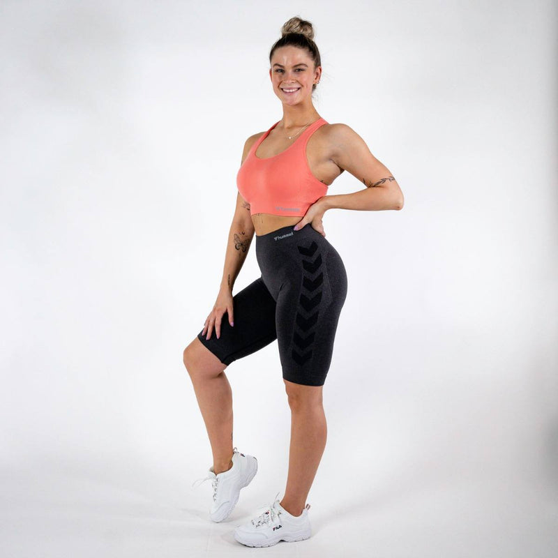Hummel CI Seamless Cycling Shorts – Black Melange