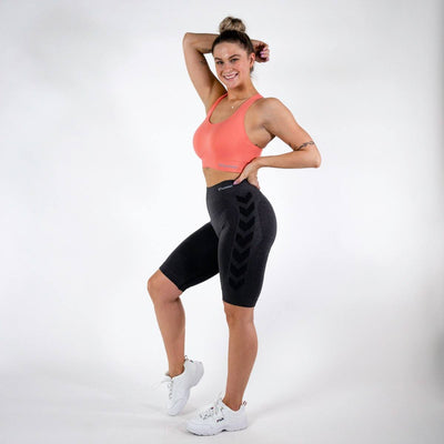 Hummel CI Seamless Cycling Shorts – Black Melange