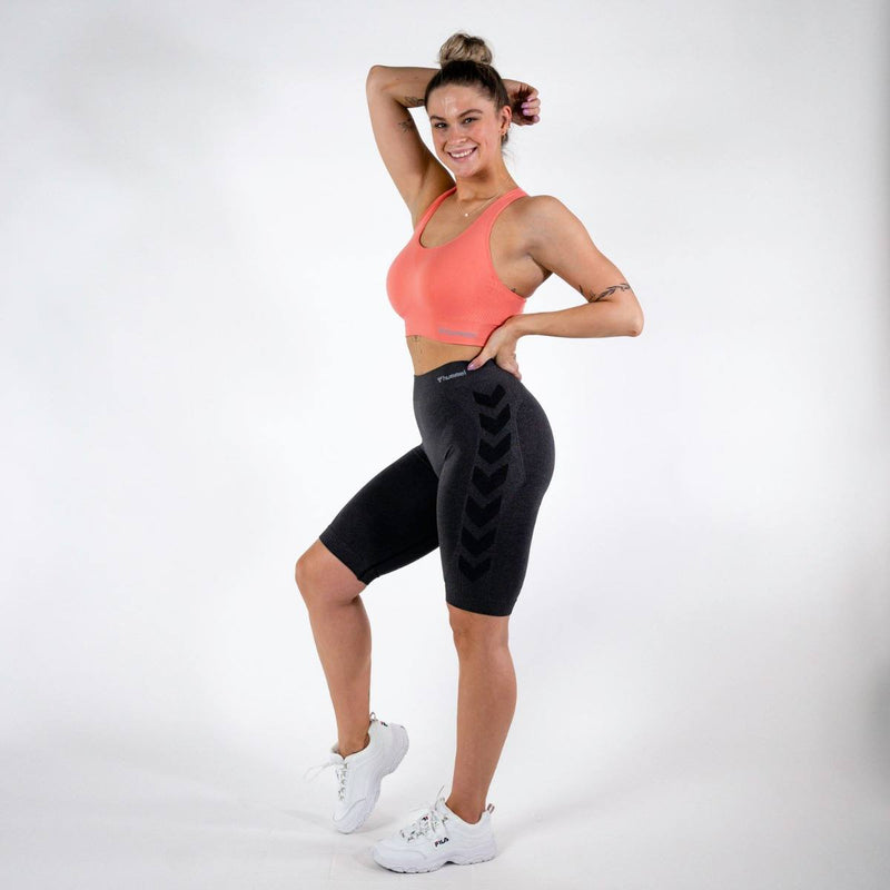 Hummel CI Seamless Cycling Shorts – Black Melange