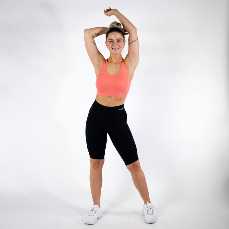 Hummel CLEA Seamless Cycling Shorts – Black Melange