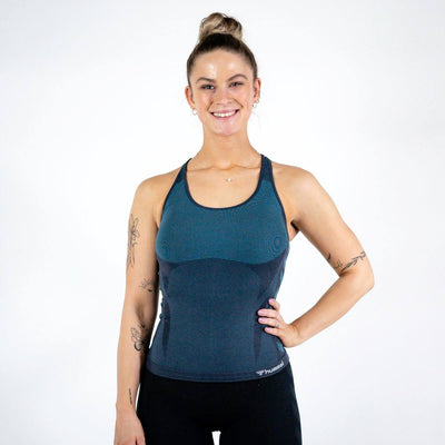 Hummel CLEA Seamless Top – Blue Nights Melange