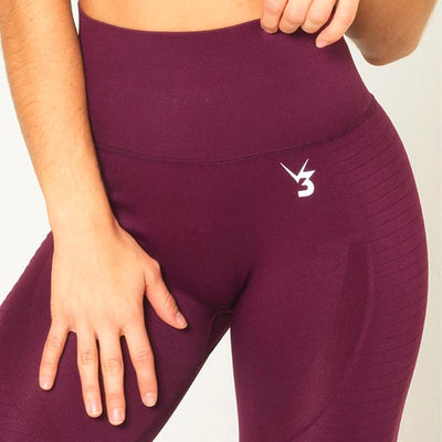 V3 Apparel Contour Seamless Leggings - Wine