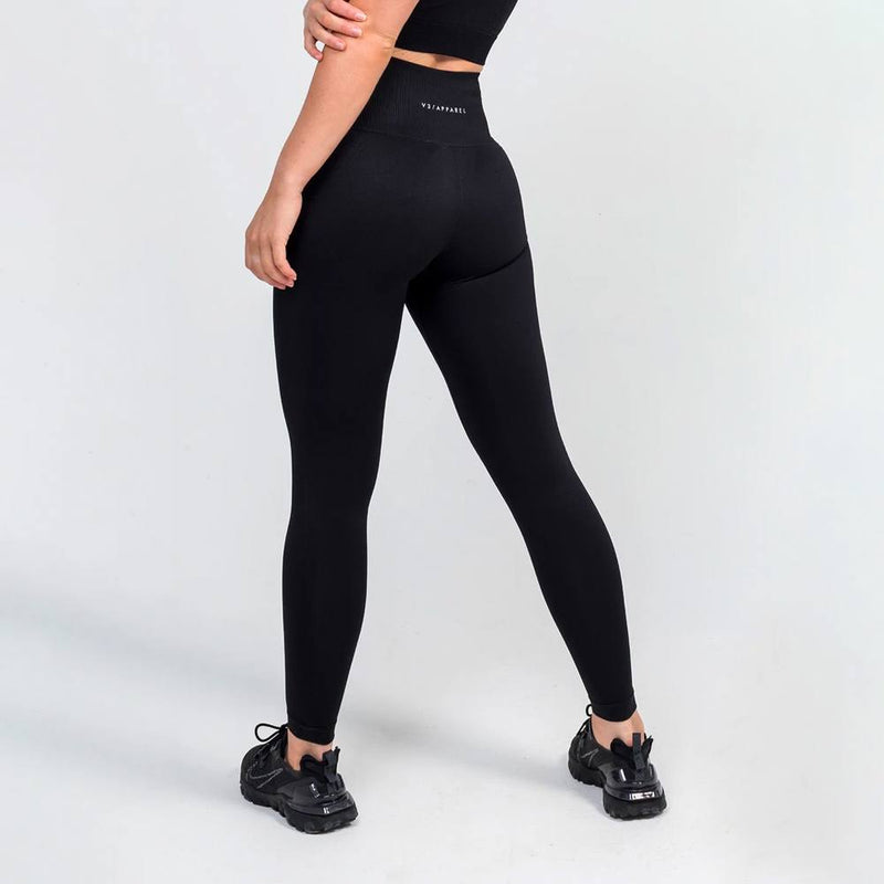 V3 Apparel Curve Seamless Leggings - Black