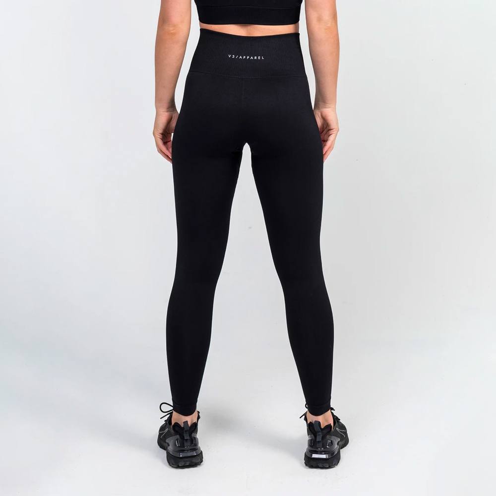 Curve Seamless Leggings Black fra V3 Apparel K b her