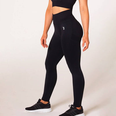 V3 Apparel Define Seamless Scrunch Leggings - Black