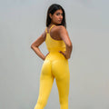 V3 Apparel Define Seamless Scrunch Leggings - Lemon