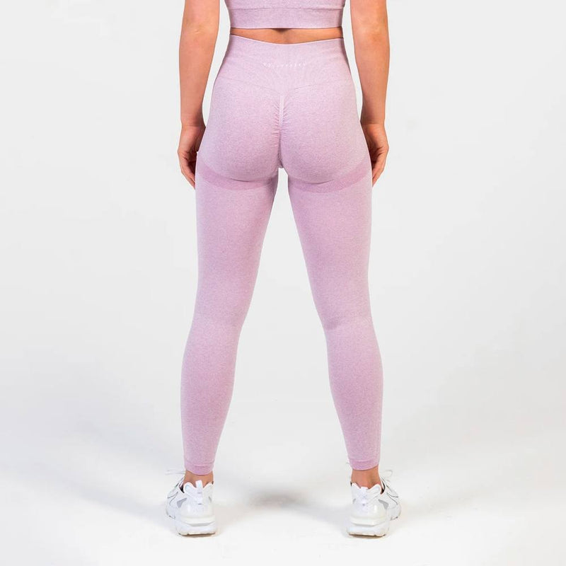 Define Seamless Scrunch Leggings Lilac Marl fra V3 » Køb her!
