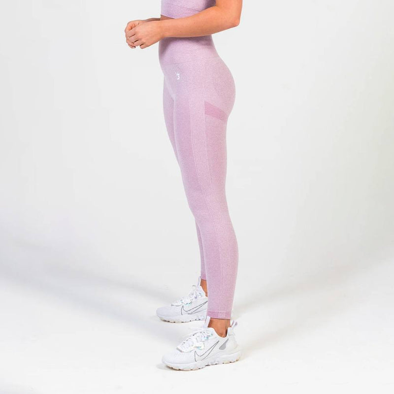 Define Seamless Scrunch Leggings Lilac Marl fra V3 » Køb her!
