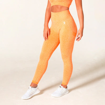 V3 Apparel Define Seamless Scrunch Leggings - Orange Marl