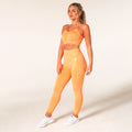 V3 Apparel Define Seamless Scrunch Leggings - Orange Marl