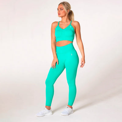 V3 Apparel Define Seamless Scrunch Leggings - Teal