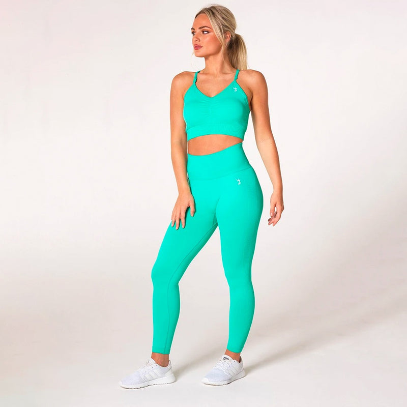 V3 Apparel Define Seamless Scrunch Leggings - Teal