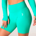 V3 Apparel Define Seamless Scrunch Shorts - Teal