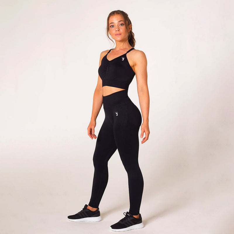 V3 Apparel Define Seamless Sports Bra - Black