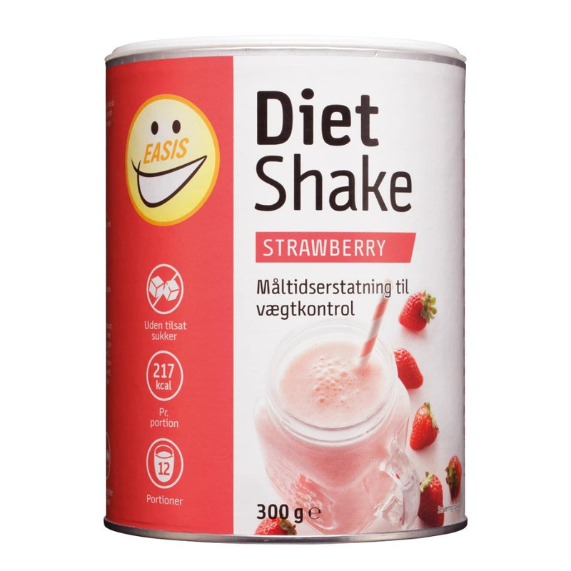 EASIS Diet Shake Jordbær 300g - MuscleHouse.dk