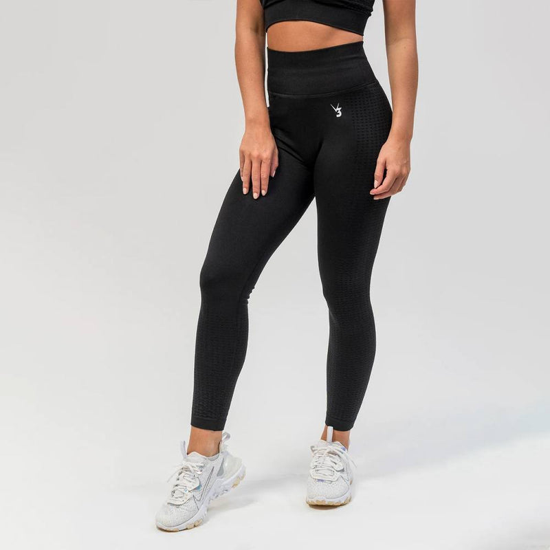 V3 Apparel Empower Seamless Scrunch Leggings – Black