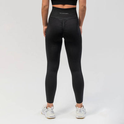 V3 Apparel Empower Seamless Scrunch Leggings – Black