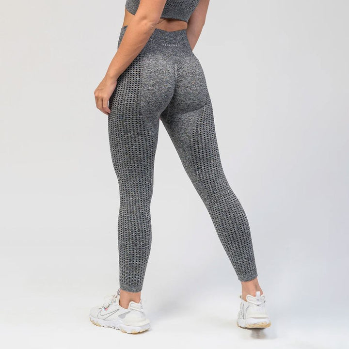 V3 Apparel Empower Seamless Scrunch Leggings – Dark Grey Marl