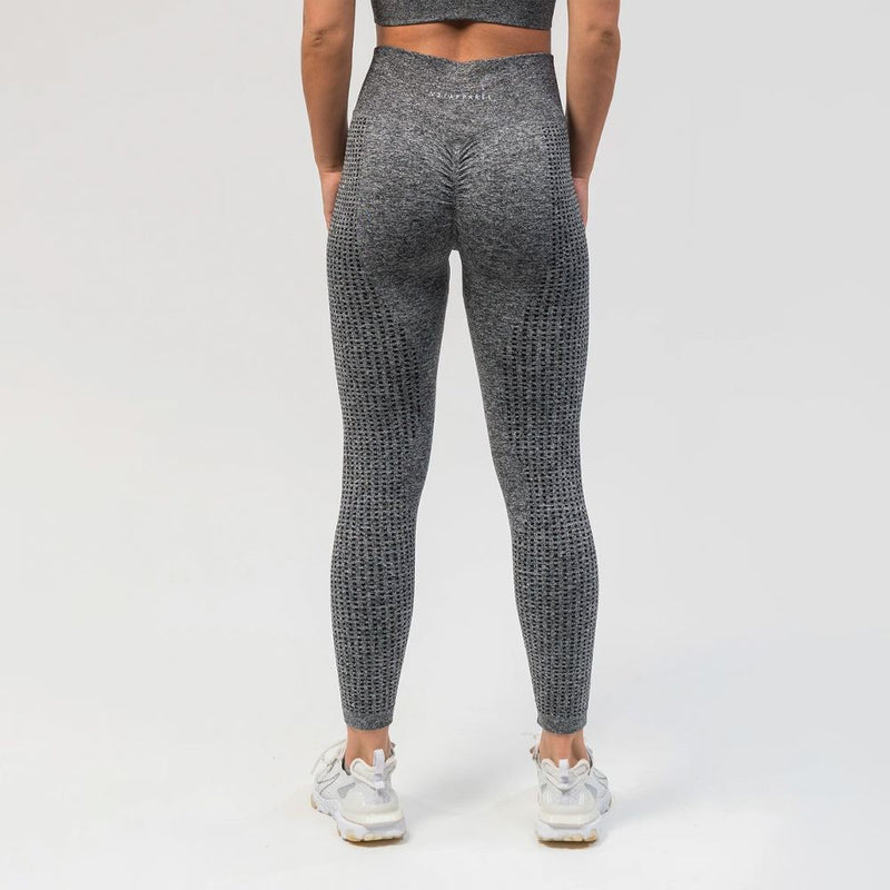 V3 Apparel Empower Seamless Scrunch Leggings – Dark Grey Marl