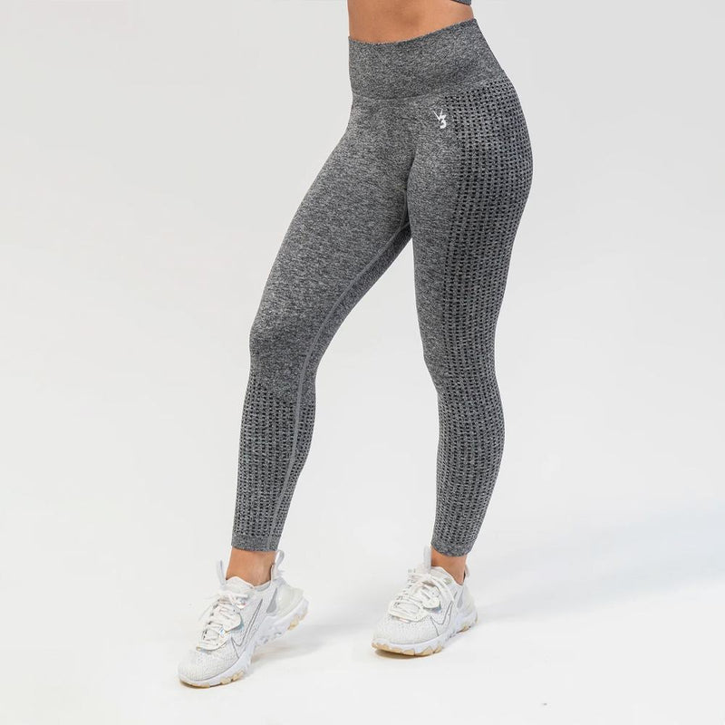 V3 Apparel Empower Seamless Scrunch Leggings – Dark Grey Marl