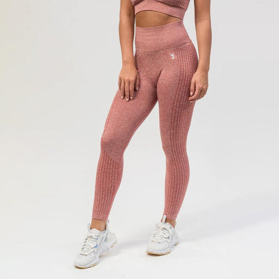 V3 Apparel Empower Seamless Scrunch Leggings – Pink Marl