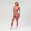 V3 Apparel Empower Seamless Scrunch Leggings – Pink Marl