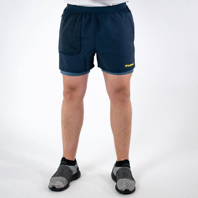 Hummel FURGUS 2 in 1 Shorts – Blue Nights - Musclehouse.dk