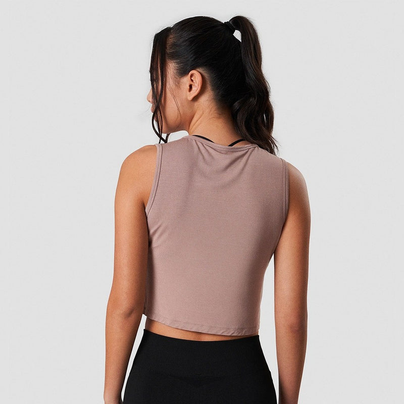ICANIWILL Nimble Crop Top Cappuccino Wmn