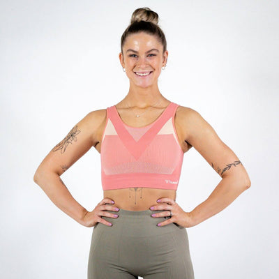 Hummel JOY Seamless Sports Top – Coral