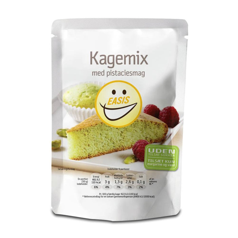 EASIS Kagemix Pistachie 300g - MuscleHouse.dk