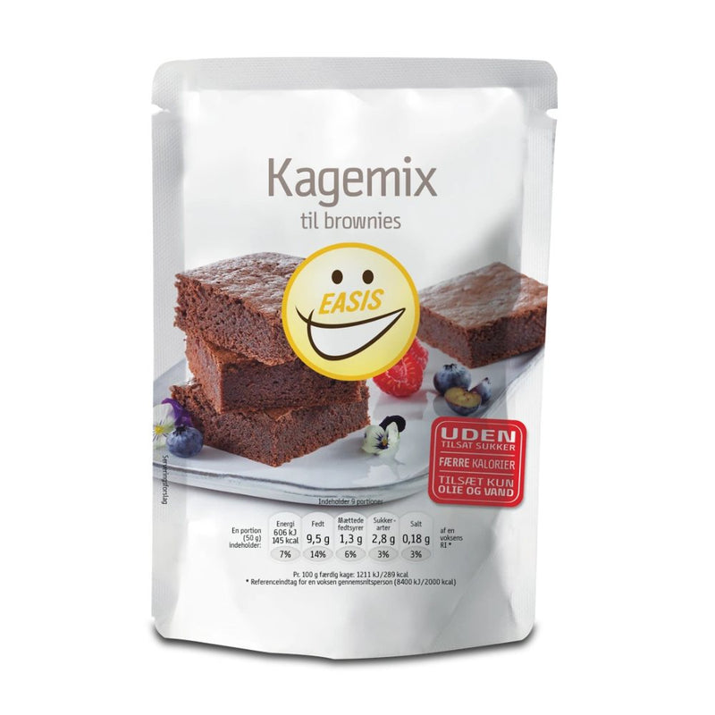 EASIS Kagemix Brownies 270g - MuscleHouse.dk