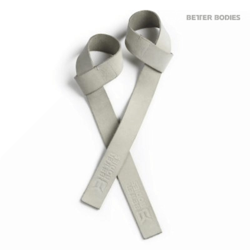 Wade svag helgen Better Bodies - Leather Lifting Straps - White