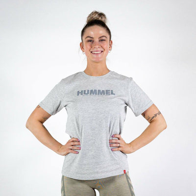 Hummel LEGACY T-shirt - Grey Melange - Musclehouse.dk