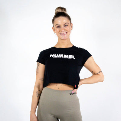 Hummel LEGACY Cropped T-shirt – Black