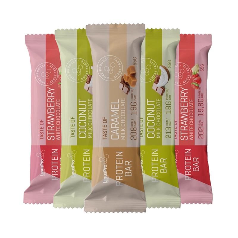 LinusPro Protein Bar - Bland Selv (12x 55g)